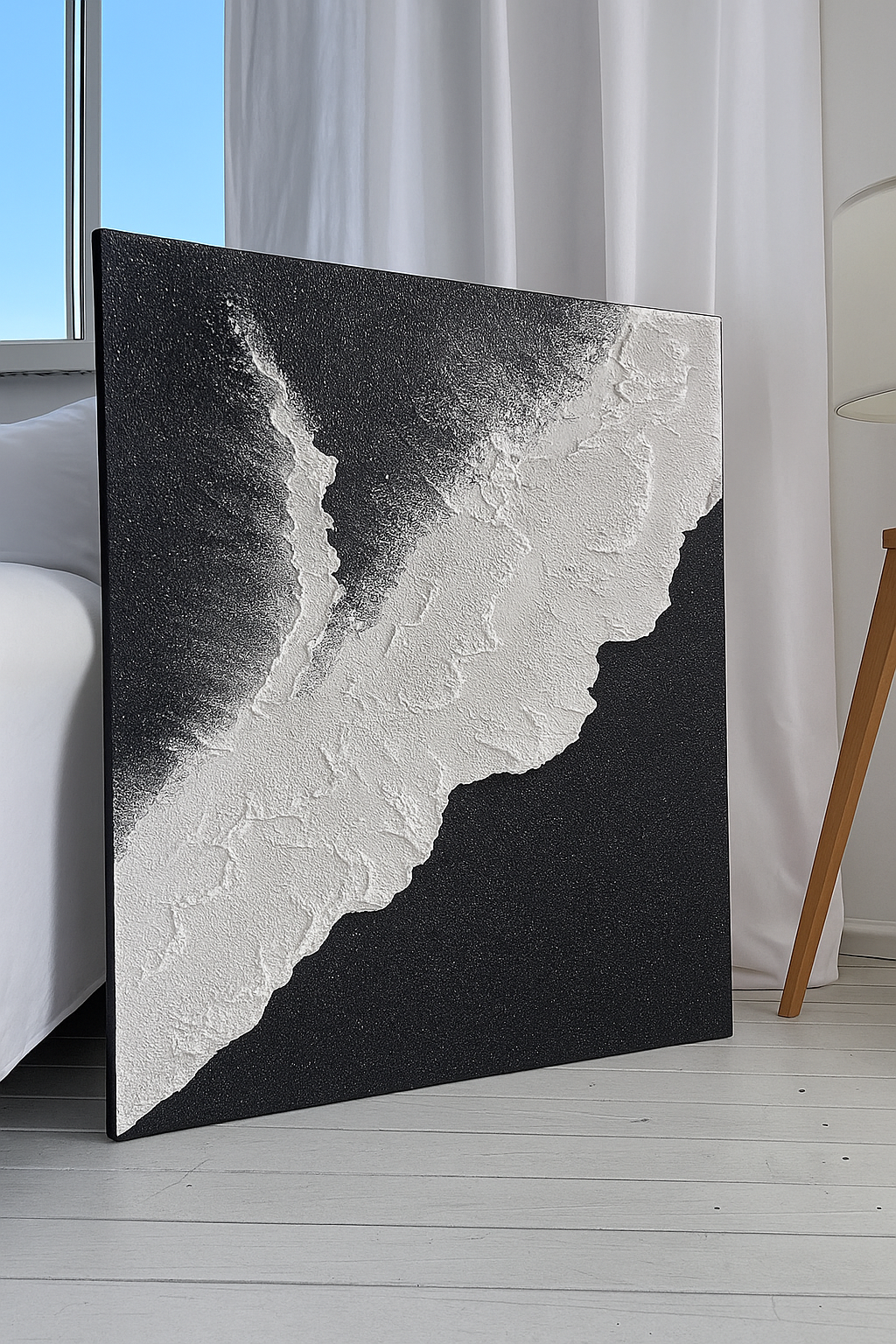 Black sand shore