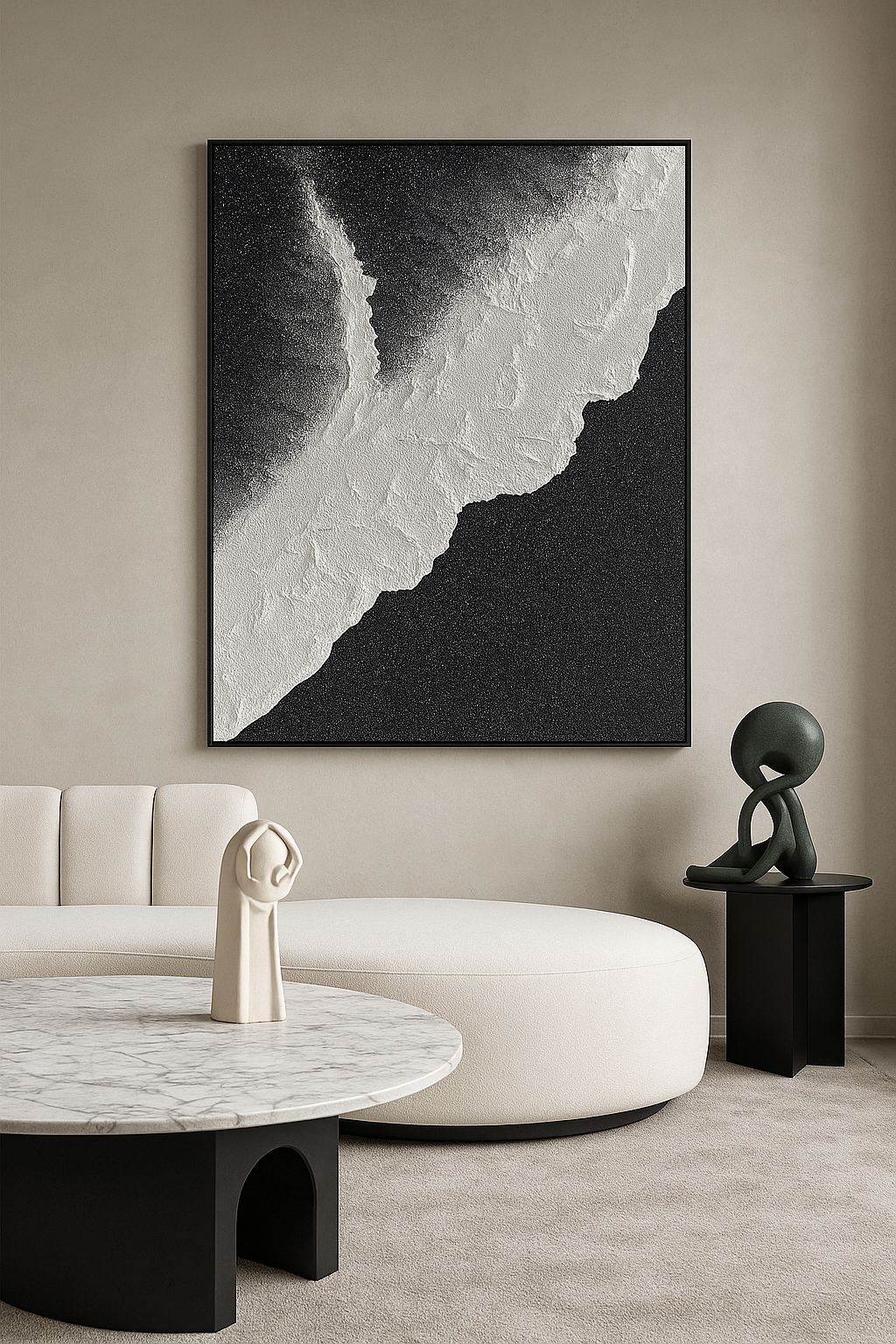 Black sand shore
