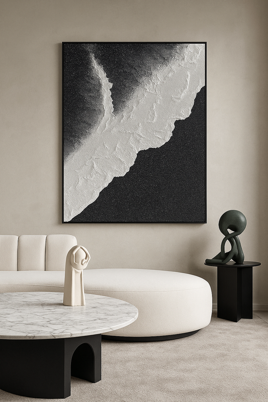 Black sand shore